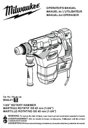 Fűrókalapácsok Milwaukee 5546-21