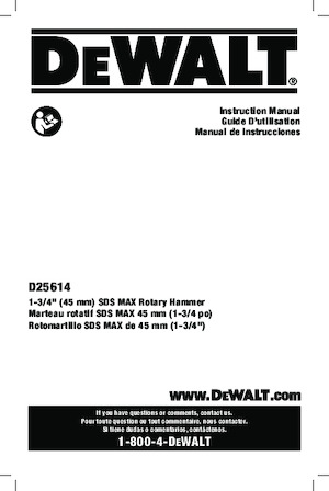 Fűrókalapácsok DEWALT D25614K