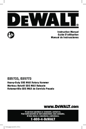 Fűrókalapácsok DEWALT D25773K
