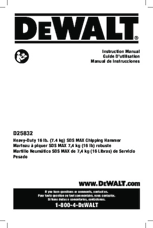 Fűrókalapácsok DEWALT D25832K