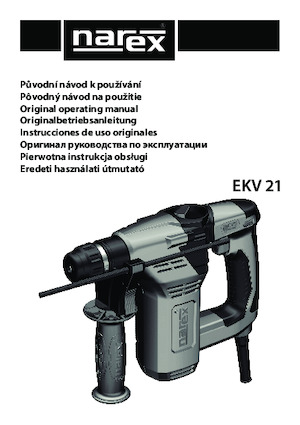 Fűrókalapácsok Narex EKV 21