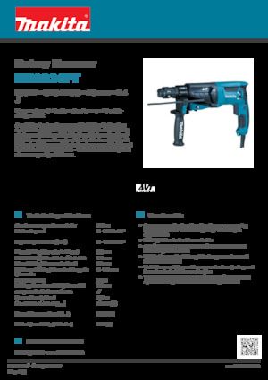 Fűrókalapácsok Makita HR2631FT