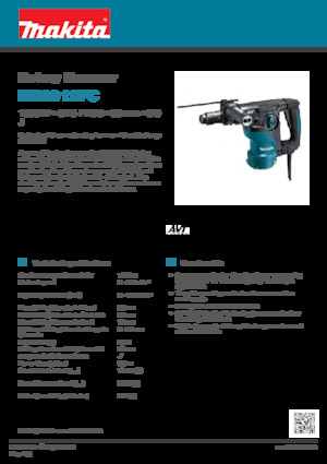 Fűrókalapácsok Makita HR3012FC