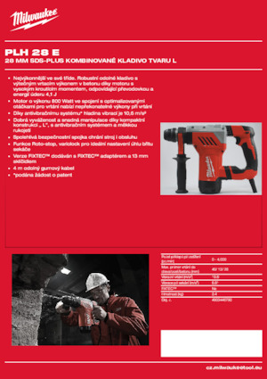 Fűrókalapácsok Milwaukee PLH 28 E
