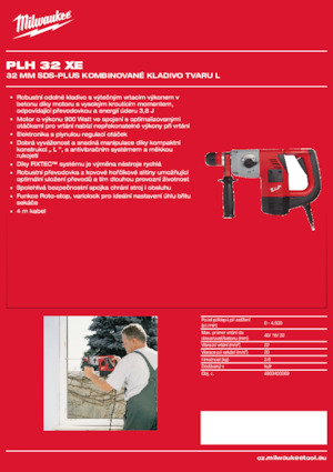 Fűrókalapácsok Milwaukee PLH 32 XE