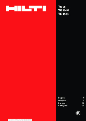 Fűrókalapácsok Hilti TE 2