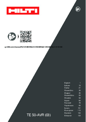 Fűrókalapácsok Hilti TE 50-AVR