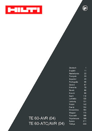 Fűrókalapácsok Hilti TE 60-AVR