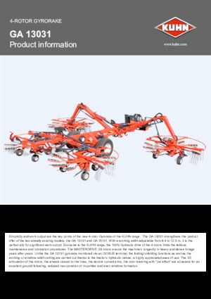 Rendsodrók Kuhn GA 13031