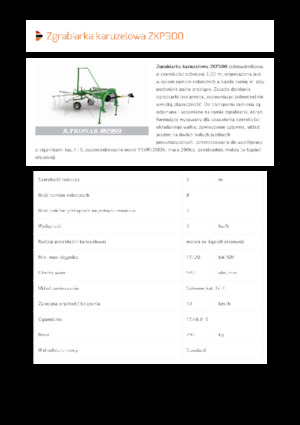 Rendsodrók Pronar ZKP 300 