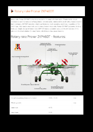 Rendsodrók Pronar ZKP 460T
