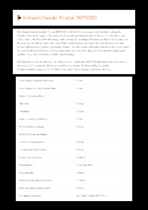 Rendsodrók Pronar ZKP 900D