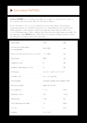 Rendterítők Pronar PWP 900