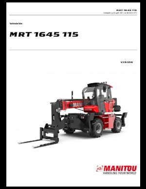 Forgó felsővázas teleszkóps rakodók Manitou MRT 1645-400  115 D