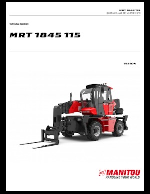 Forgó felsővázas teleszkóps rakodók Manitou MRT 1845-400 115 D