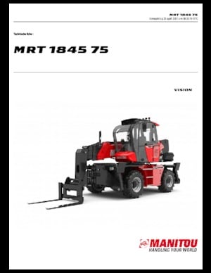 Forgó felsővázas teleszkóps rakodók Manitou MRT 1845-400 75 D