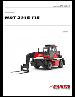 Forgó felsővázas teleszkóps rakodók Manitou MRT 2145-400 115 D