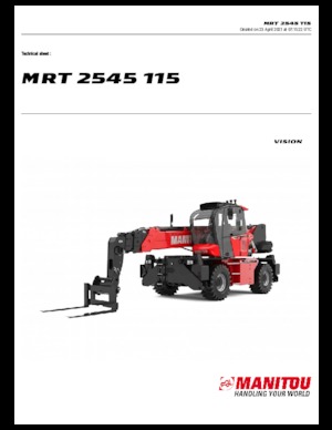 Forgó felsővázas teleszkóps rakodók Manitou MRT 2545-400 115 D