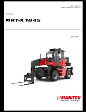 Forgó felsővázas teleszkóps rakodók Manitou MRT-X 1845