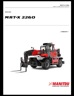 Forgó felsővázas teleszkóps rakodók Manitou MRT-X 2260