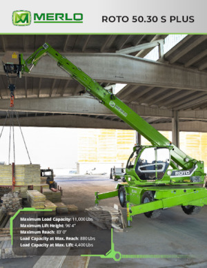 Forgó felsővázas teleszkóps rakodók Merlo Roto 50.30 S Plus