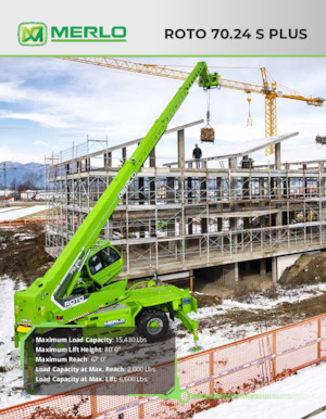 Forgó felsővázas teleszkóps rakodók Merlo Roto 70.24 S PLUS
