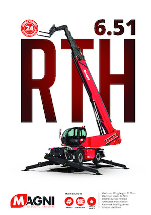 Forgó felsővázas teleszkóps rakodók MAGNI RTH 6.51 SH