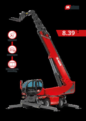 Forgó felsővázas teleszkóps rakodók MAGNI RTH 8.39