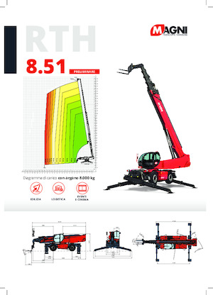 Forgó felsővázas teleszkóps rakodók MAGNI RTH 8.51