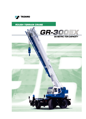 Terepjáró daruk Tadano GR 300 EX