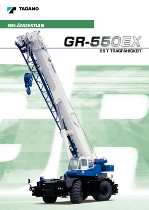 Terepjáró daruk Tadano GR 550 EX
