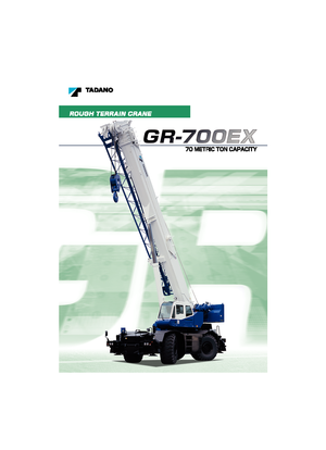 Terepjáró daruk Tadano GR 700 EX