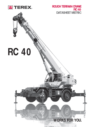 Terepjáró daruk Terex Bendini RC 40 (4x4x4)