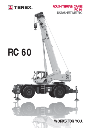 Terepjáró daruk Terex Bendini RC 60  (4x4x4)