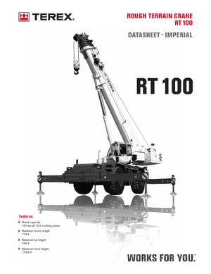 Terepjáró daruk Terex Bendini RT 100