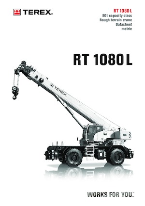 Terepjáró daruk TEREX CRANES RT 1080 L