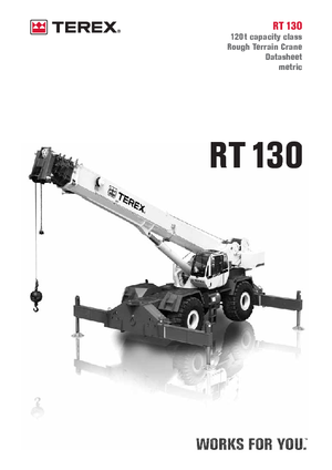 Terepjáró daruk Terex Bendini RT 130
