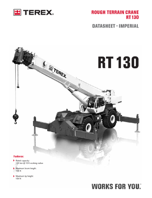 Terepjáró daruk Terex Bendini RT 130