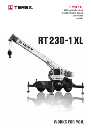 Terepjáró daruk Terex Bendini RT 230-1 XL