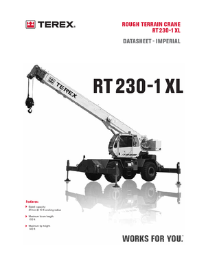 Terepjáró daruk Terex Bendini RT 230-1 XL
