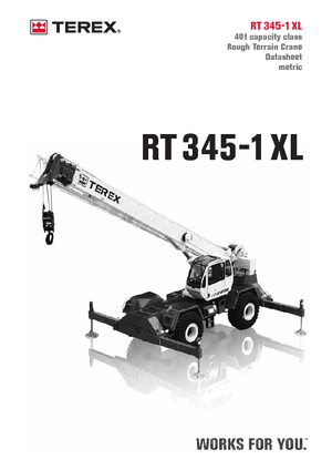 Terepjáró daruk Terex Bendini RT 345 XL