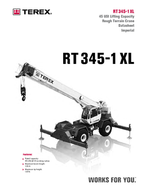 Terepjáró daruk Terex Bendini RT 345 XL
