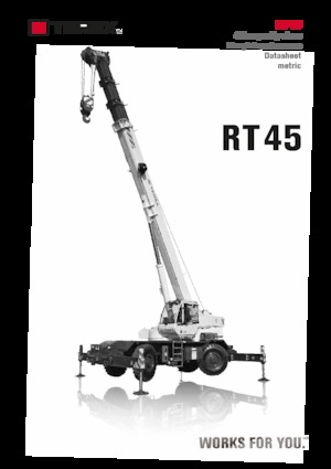Terepjáró daruk TEREX CRANES RT 45