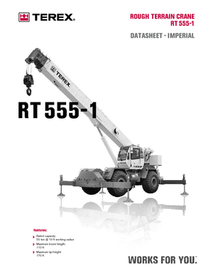 Terepjáró daruk Terex Bendini RT 555-1