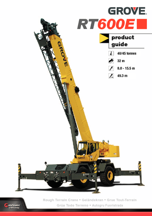 Terepjáró daruk Grove RT 600 E