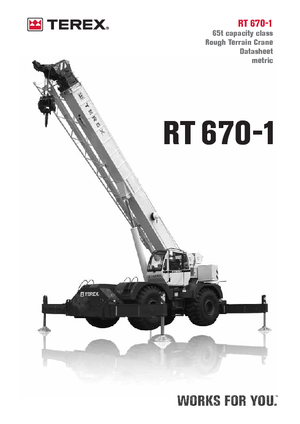 Terepjáró daruk Terex Bendini RT 670