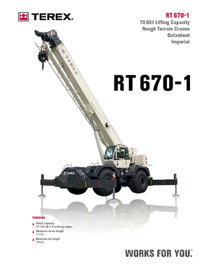 Terepjáró daruk Terex Bendini RT 670