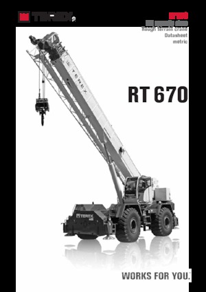 Terepjáró daruk TEREX CRANES RT 670