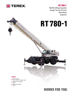 Terepjáró daruk Terex Bendini RT 780