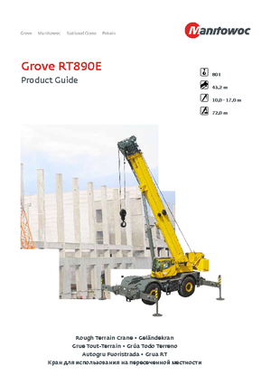 Terepjáró daruk Grove RT 890 E (4x4x4)